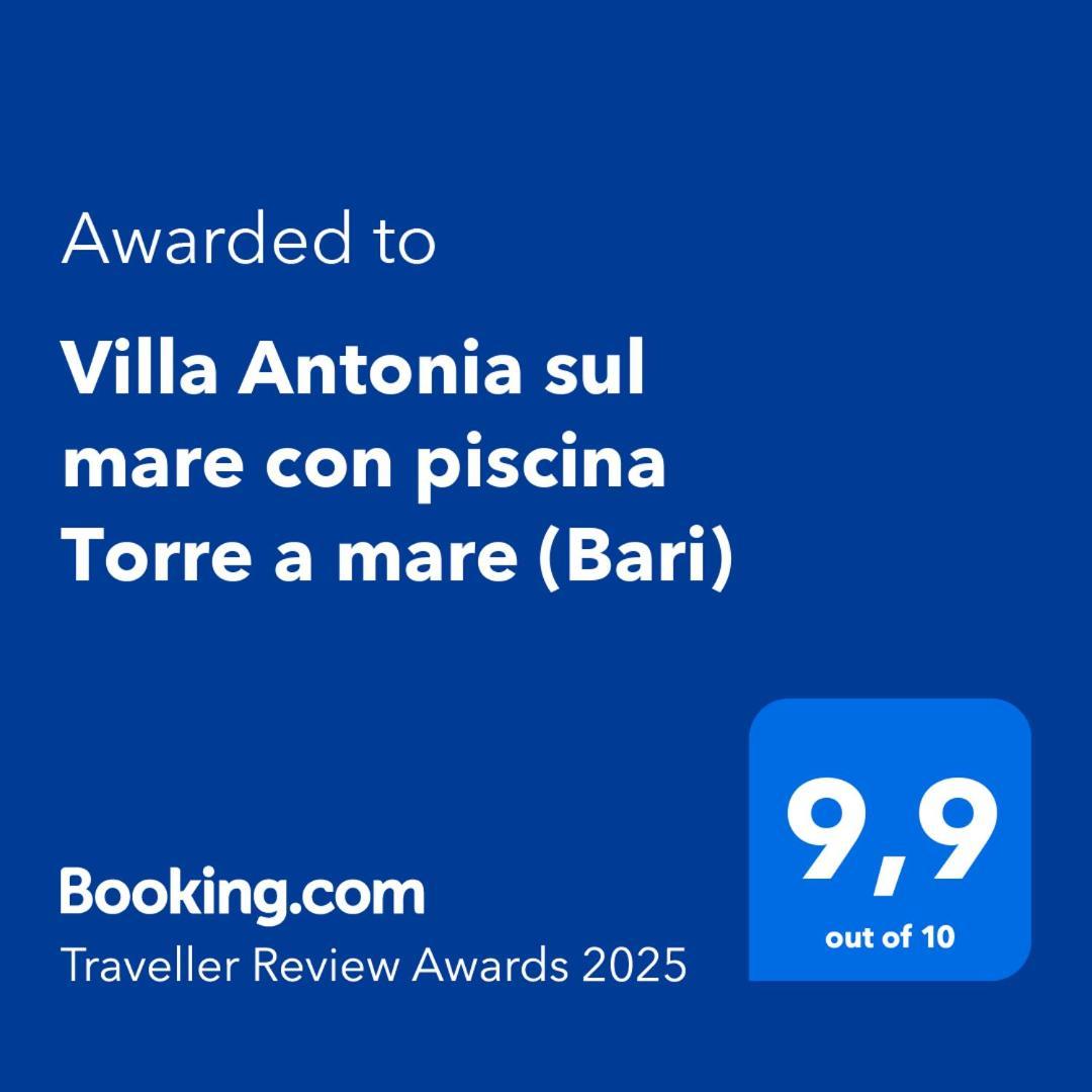 Villa Antonia Sul Mare Con Piscina Torre A Mare Bari Exterior foto
